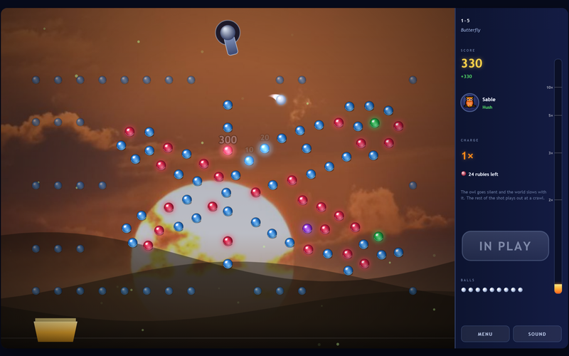 Peg Surge peg-bouncing arcade gameplay